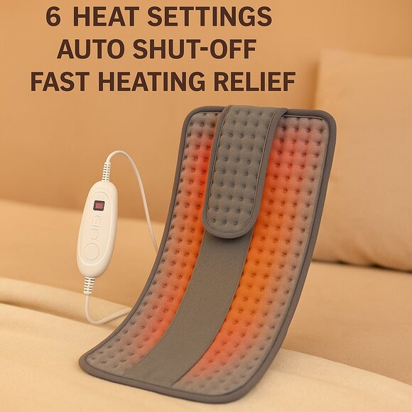 🆕Comfier Heating Pad for Back, Shoulders & Waist —12"x24"with Belt Strap NIB - Picture 2 of 4